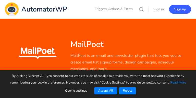 AutomatorWP – MailPoet
