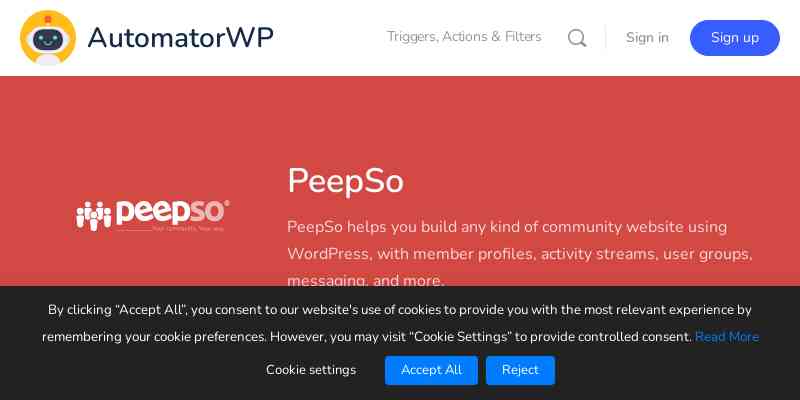 AutomatorWP – PeepSo