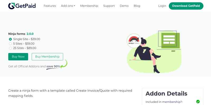 GetPaid For Ninja Forms