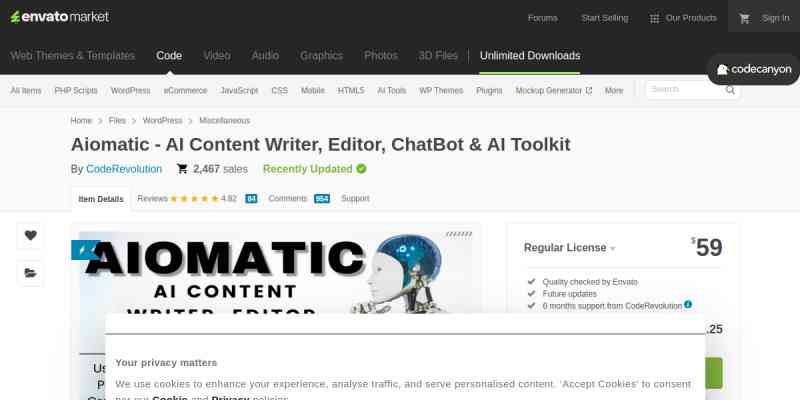 Aiomatic – Automatic AI Content Writer, Editor, Chatbot & AI Toolkit