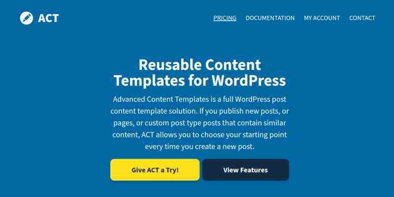 Advanced Content Templates