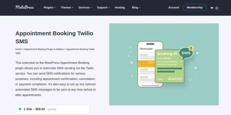 Appointment Booking Twilio SMS
