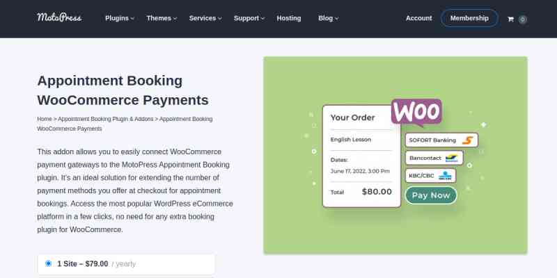Appointment Booking WooCommerce Payments