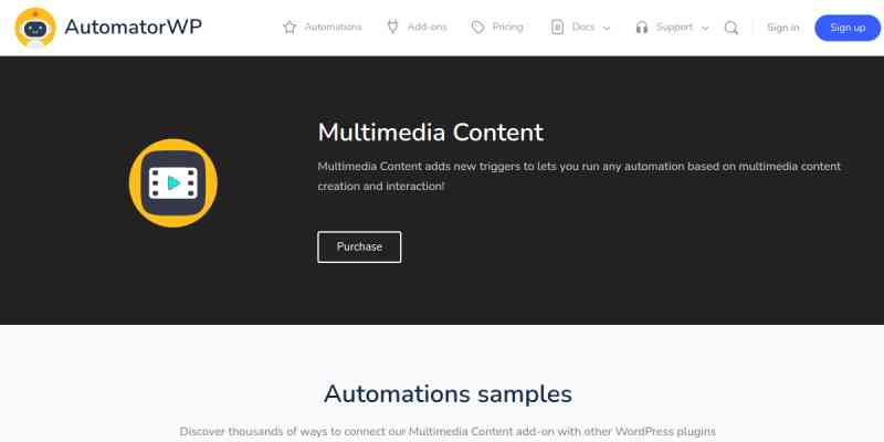 AutomatorWP – Multimedia Content