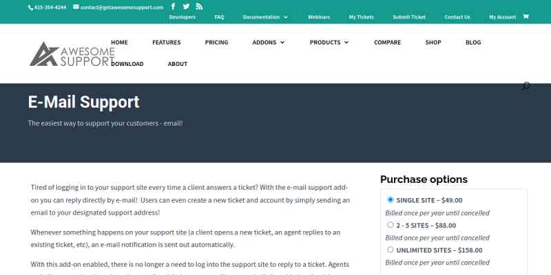 Awesome Support: E-Mail Support