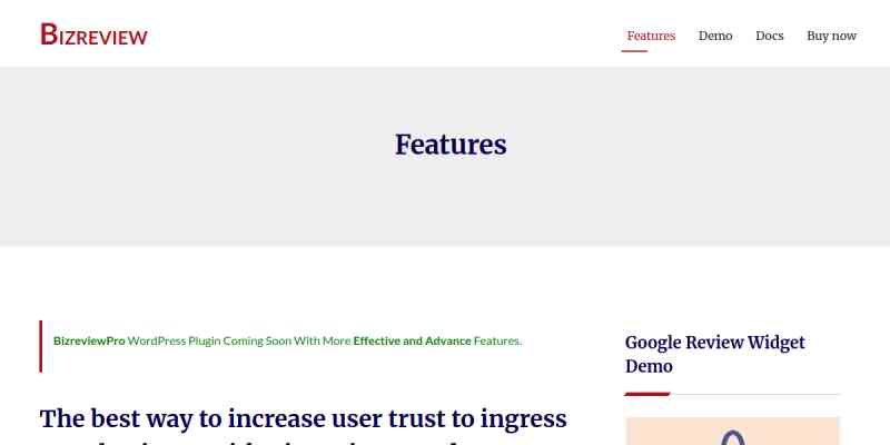 BizReview – All Business Review WordPress Plugin