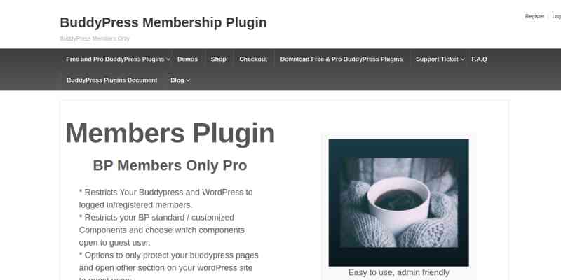 BuddyPress Members only Pro
