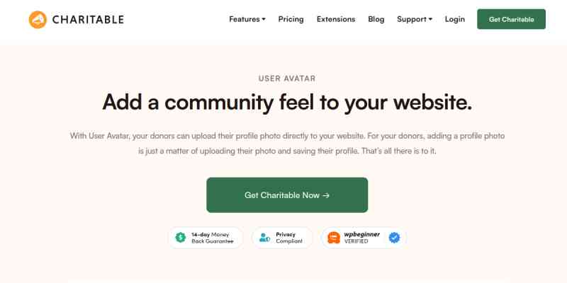 Charitable – User Avatar