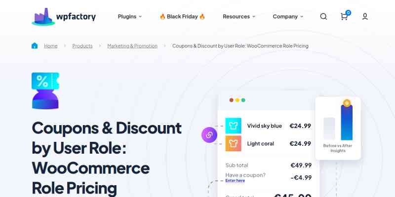 Coupon by User Role for WooCommerce Pro