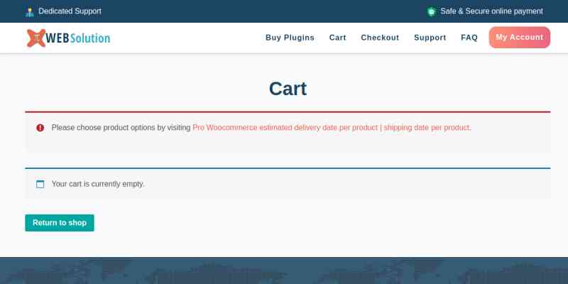 Estimate delivery date for Woocommerce Pro