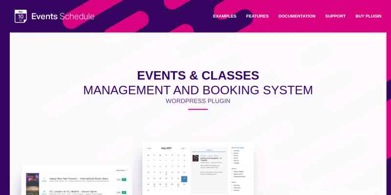 Events Schedule WP Plugin
