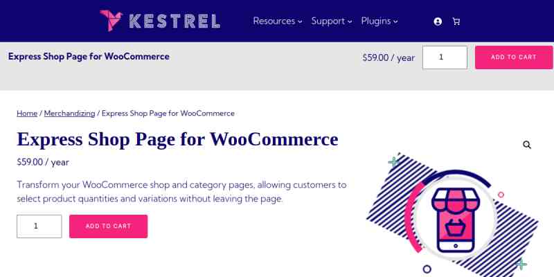Express Shop Page for WooCommerce