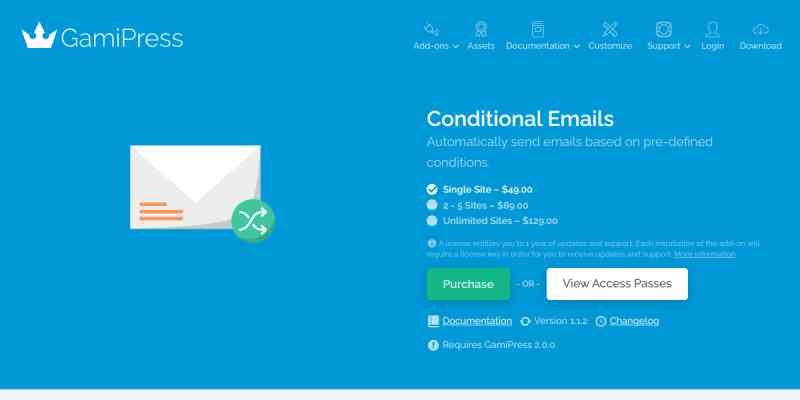 GamiPress – Conditional Emails