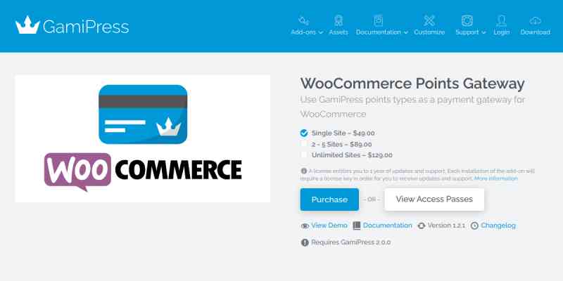 GamiPress – WooCommerce Points Gateway