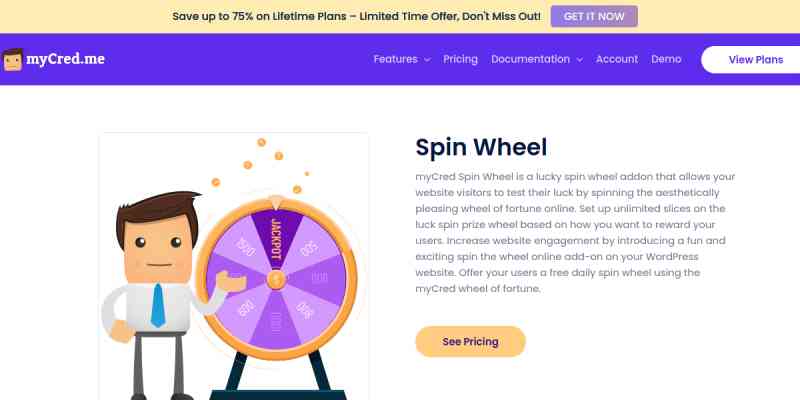 myCred Wheel of Fortune