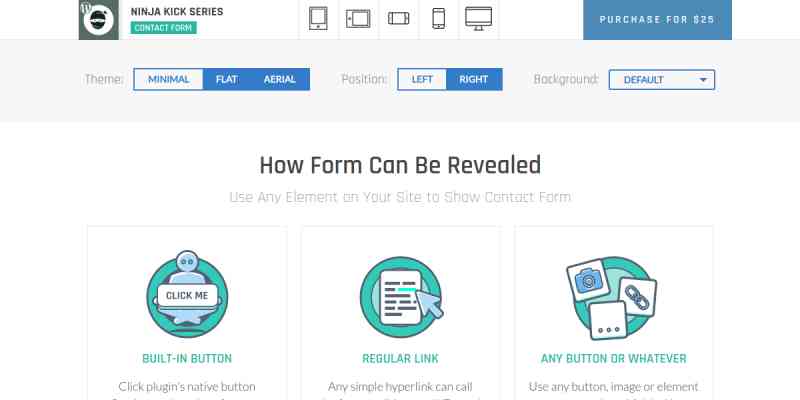 Ninja Kick: Contact Form
