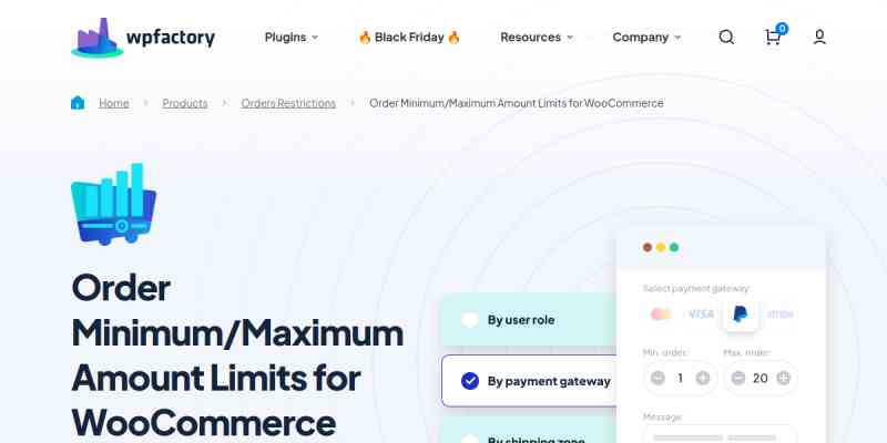 Order Minimum/Maximum Amount for WooCommerce Pro