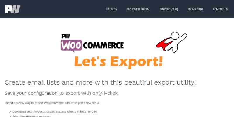 PW WooCommerce Let’s Export! Pro