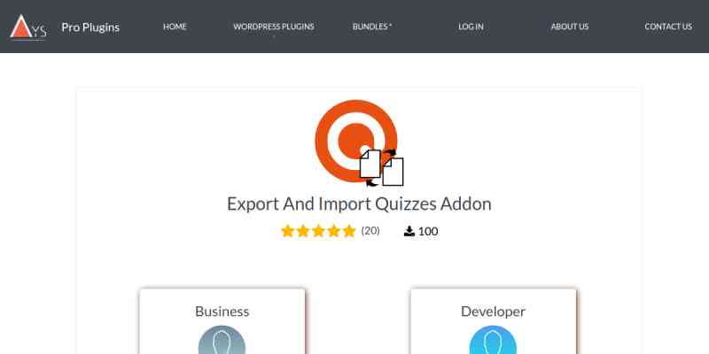 Quiz Maker Add-on – Export/Import Quizzes
