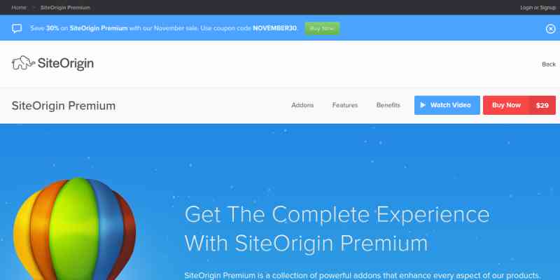 SiteOrigin Premium