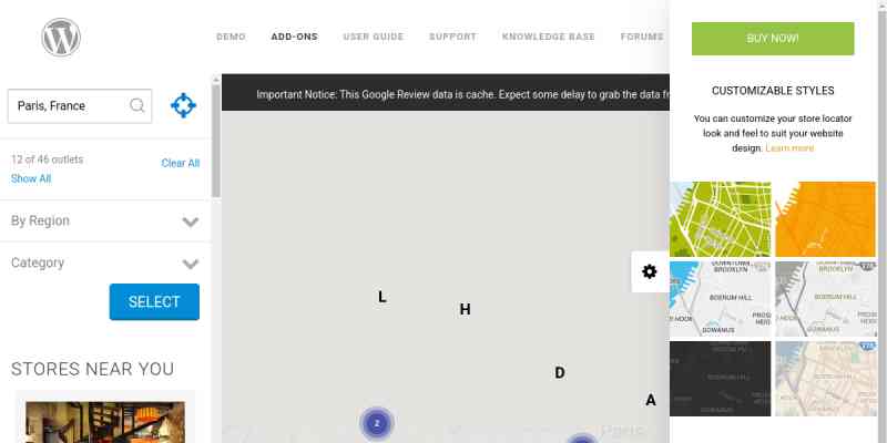 Super Store Finder Google Reviews & Ratings Add-on