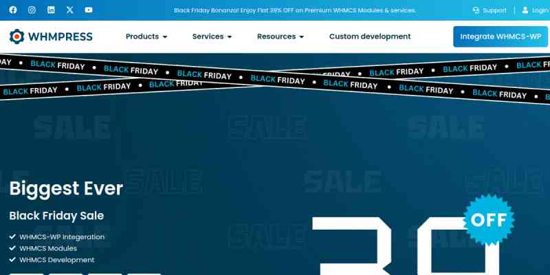 WHMPress – WHMCS Client Area