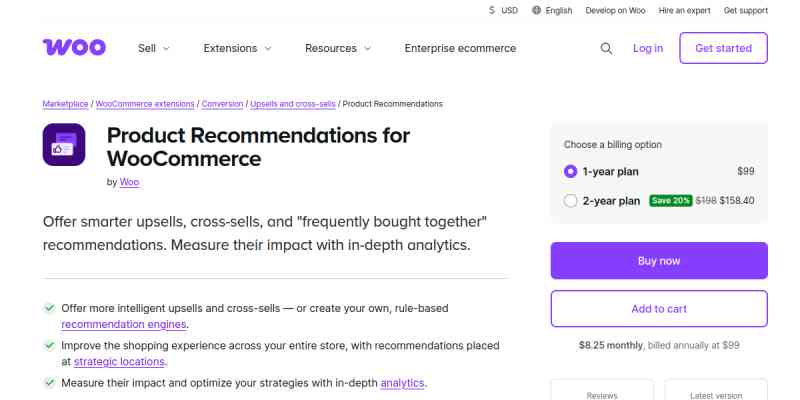 Woo Product Recommendations