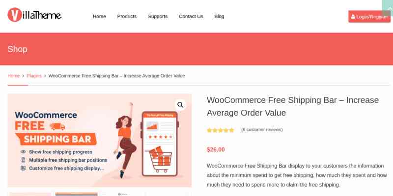 WooCommerce Free Shipping Bar Premium