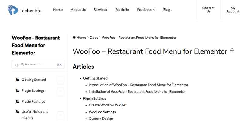 WooFoo – Restaurant Food Menu for Elementor