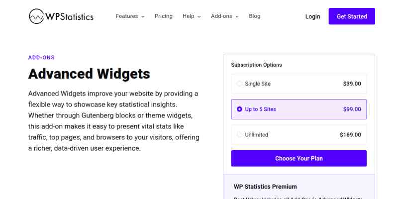WP Statistics – Advanced Widgets