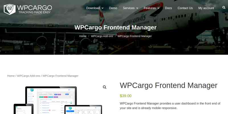 WPCargo Frontend Manager