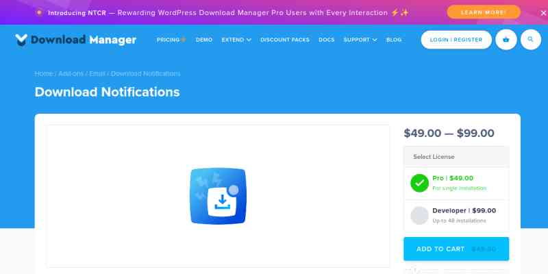 WPDM – Download Notification