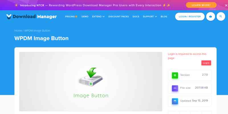 WPDM – Image Button