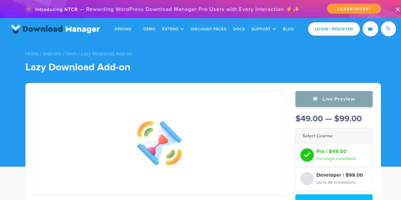 WPDM – Lazy Download