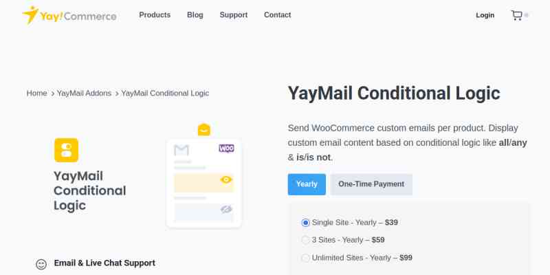 YayMail Addon for Conditional Logic