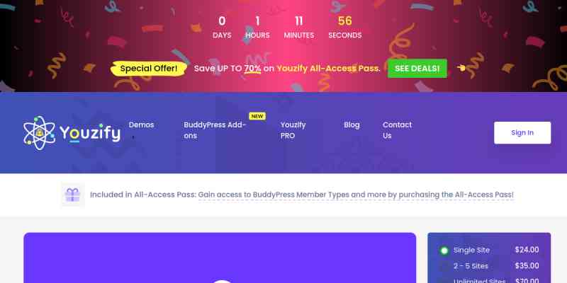 Youzify – BuddyPress Member Types