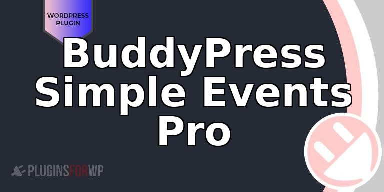 BuddyPress Simple Events Pro