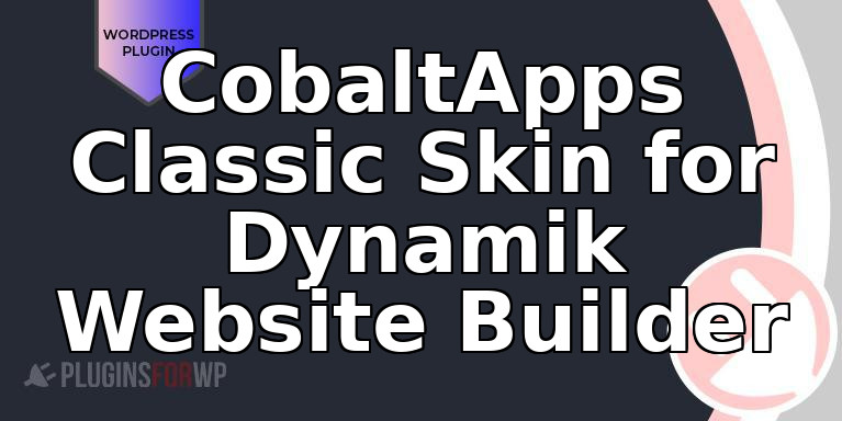 CobaltApps Classic Skin for Dynamik Website Builder