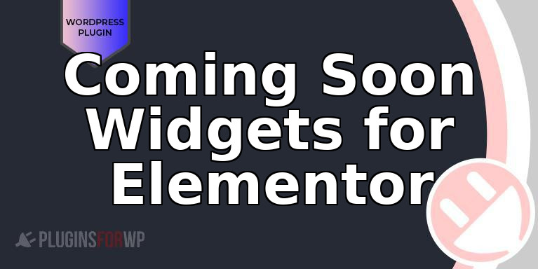 Coming Soon Widgets for Elementor