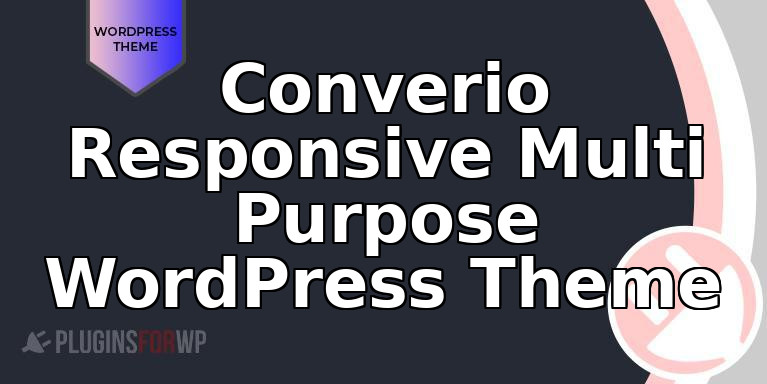 Converio Responsive Multi Purpose WordPress Theme