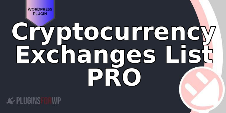 Cryptocurrency Exchanges List PRO