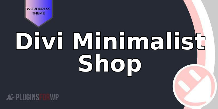 Divi Minimalist Shop