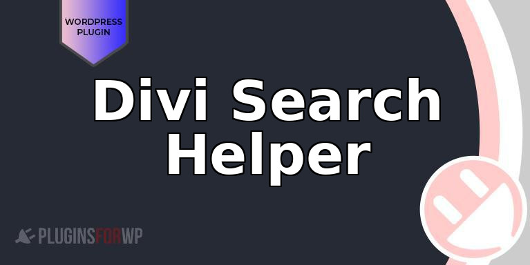 Divi Search Helper