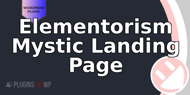 Elementorism Mystic Landing Page
