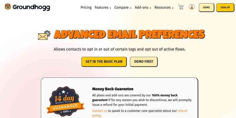 Groundhogg – Advanced Email Preferences