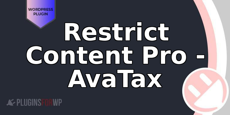 Restrict Content Pro – AvaTax