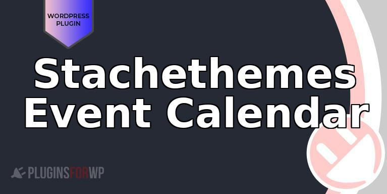 Stachethemes Event Calendar