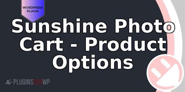 Sunshine Photo Cart – Product Options
