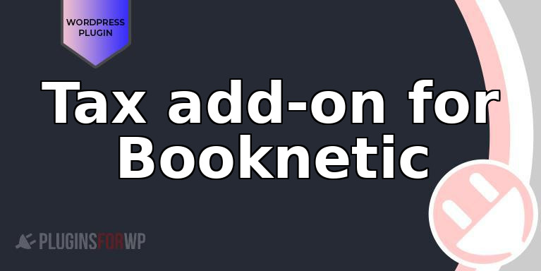 Tax add-on for Booknetic