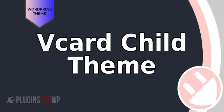 Vcard Child Theme